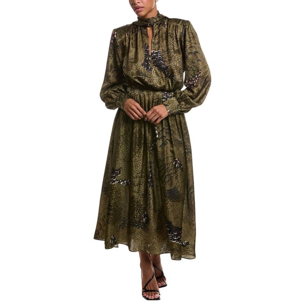 Ronny Kobo Womens Silk-Blend Anora Dress